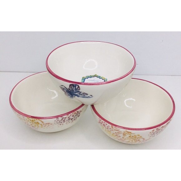 Small Bowls Butterfly Papart Seramik Turkish Small Bowl Set Of 3 - Picture 1 of 6